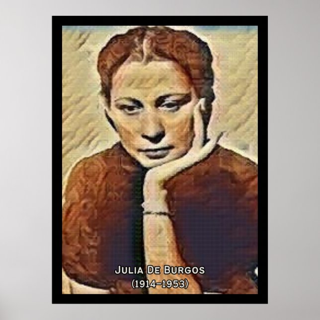 Julia De Burgos Vintage Poster (Front)