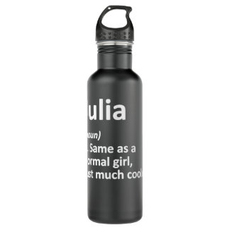 JULIA Definition Personalised Name Funny Birthday  710 Ml Water Bottle