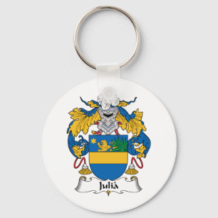 Julia Family Crest Key Ring