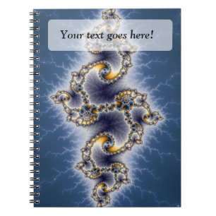 Julia In Blue - Fractal Art Notebook