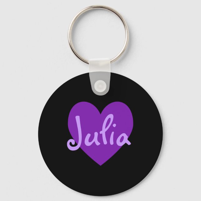 Julia in Purple Key Ring (Front)