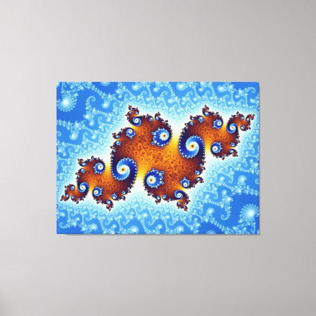 Julia Island Mandelbrot Set Canvas Print (Front)