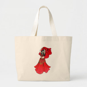 Julia Lolita Belly Dancer Art Large Tote Bag