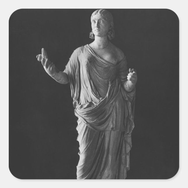 Julia Mamaea  mother of Emperor Severus Alexander Square Sticker (Front)