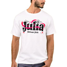 Julia Name T-Shirt – Personalised Stylish Name Tee