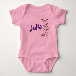 Julia, Name With Australian Wildlife, Baby Bodysuit