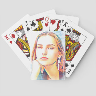 Julia  playing cards