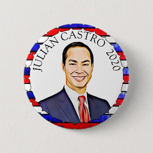 Julian Castro for President 2020 Election Support 6 Cm Round Badge
