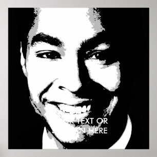 Julian Castro Ink Art Poster