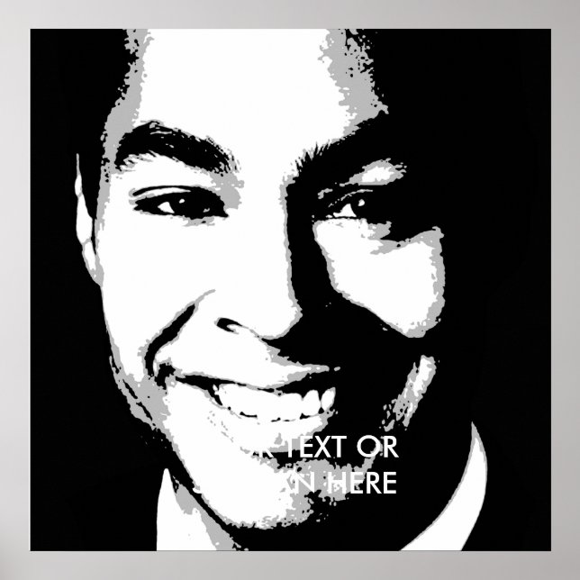 Julian Castro Ink Art Poster (Front)