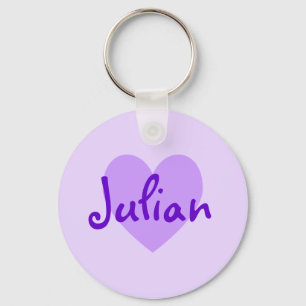 Julian in Purple Key Ring