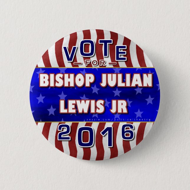 Julian Lewis President 2016 Election Independant 6 Cm Round Badge (Front)