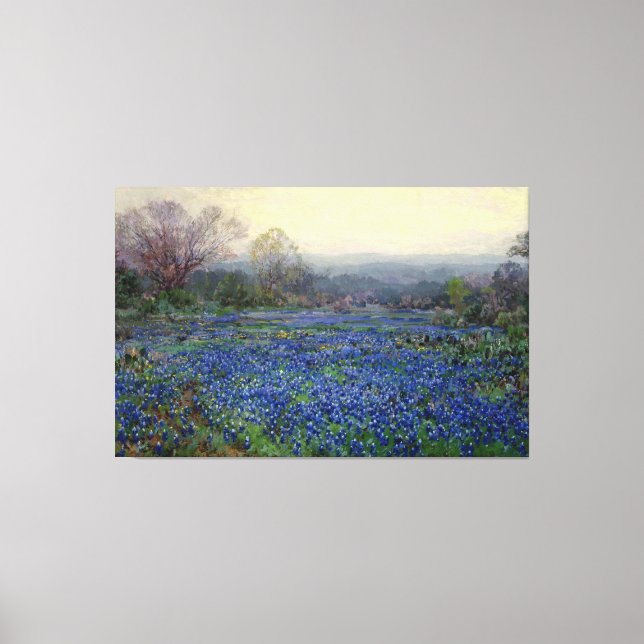 Julian Onderdonk - Field of Bluebonnets Canvas Print (Front)