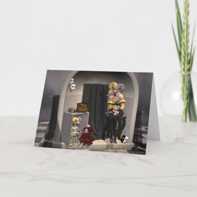 "Julia's Puppet Theatre" - Greeting Card (Front)