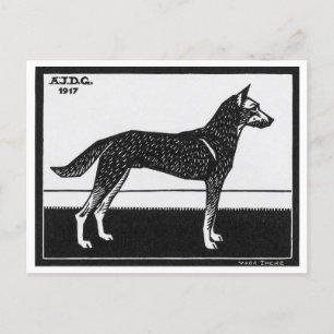 Julie de Graag Dog Postcard