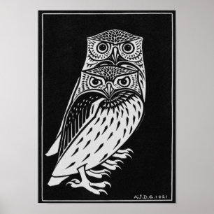 Julie de Graag two Owls Poster