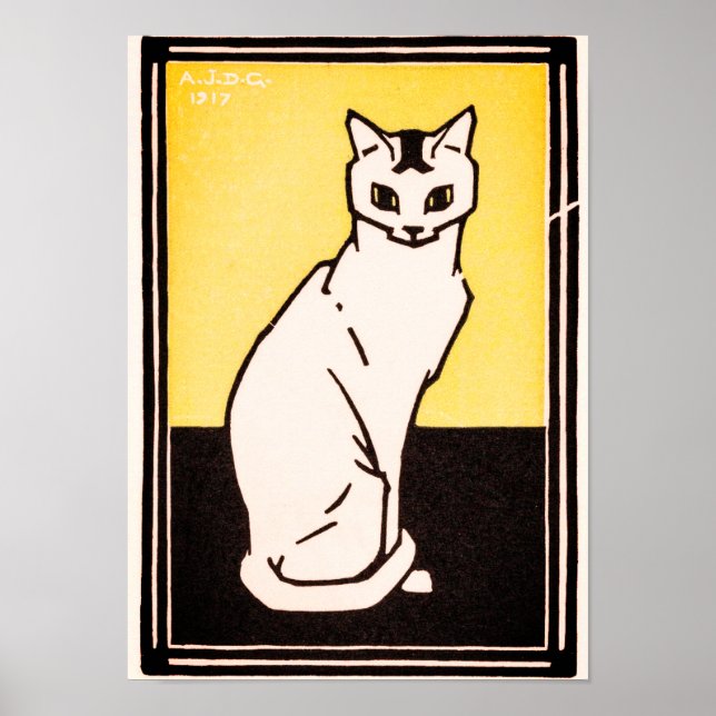 Julie de GraagSitting Cat Poster (Front)