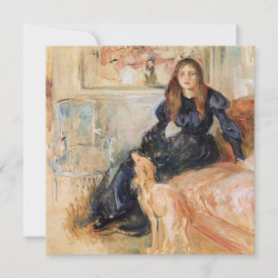 Julie Manet and her Greyhound (by Berthe Morisot) Card