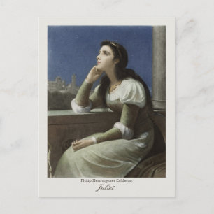 Juliet at the balcony CC0173 Philip H Calderon Postcard