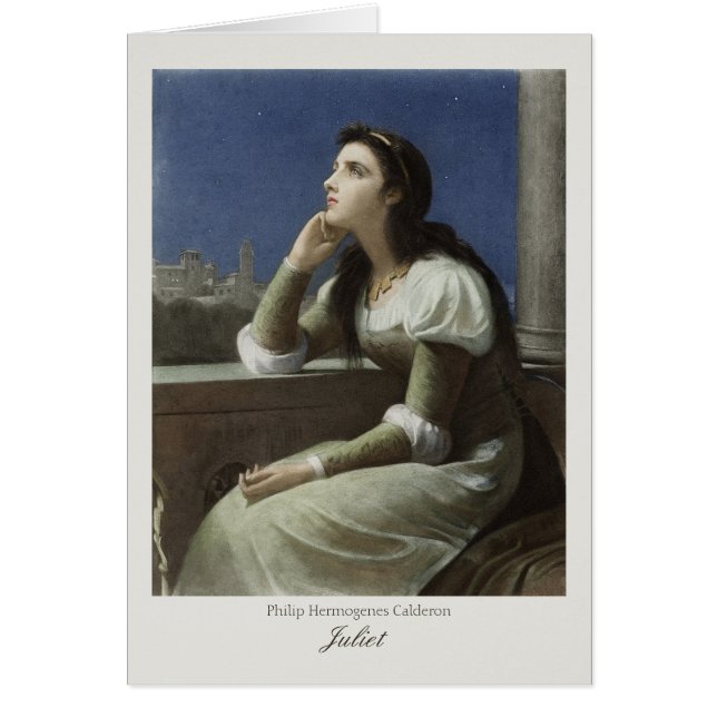 Juliet at the balcony CC0367 Philip H Calderon (Front)