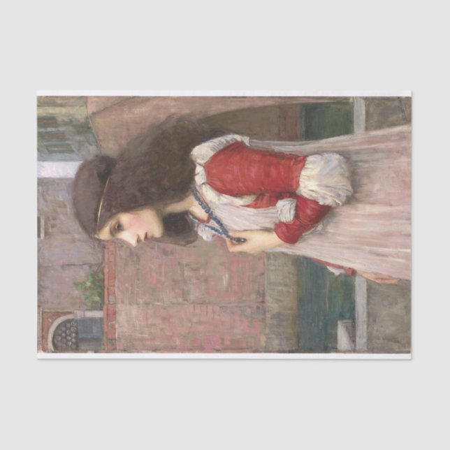 Juliet by John William Waterhouse, Art Tissue Paper (Front)