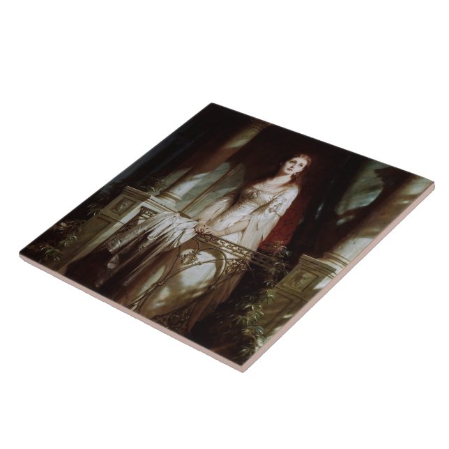 Juliet by Thomas-Francis Dicksee Tile (Side)