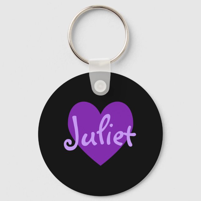 Juliet in Purple Key Ring (Front)