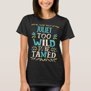 JULIET Name Cute Retro Girls Wildflower JULIET Nam T-Shirt