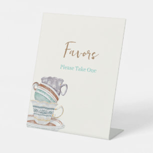 JULIET Tea Set Party Bridal Shower Favour Sign