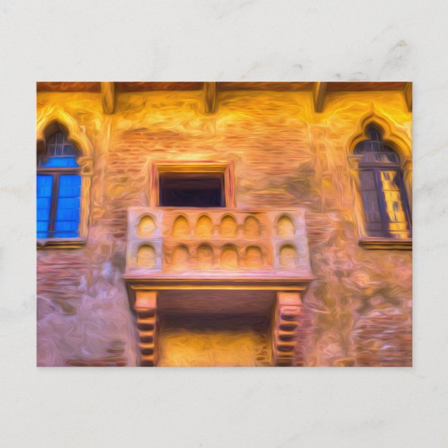 Juliet's Balcony Verona Art              Postcard (Front)