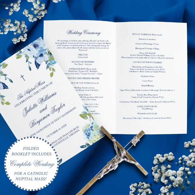 Juliette Catholic Wedding Ceremony Mass Program (Creator Uploaded)