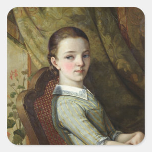 Juliette Courbet 1844 Square Sticker