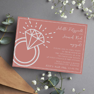 Juliette   Curated Colour   Engagement Party Invitation