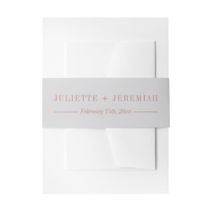 Juliette Curated Colours Wedding Invitation Belly Band
