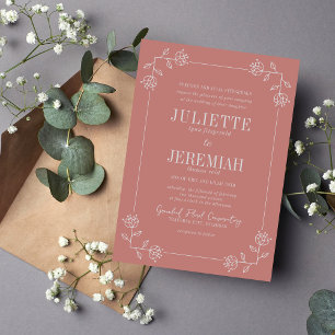 Juliette Frame Curated Colours Wedding Invite