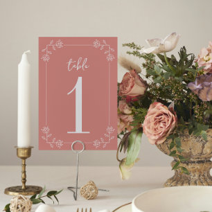 Juliette Frame   Curated Colours   Wedding Table Number