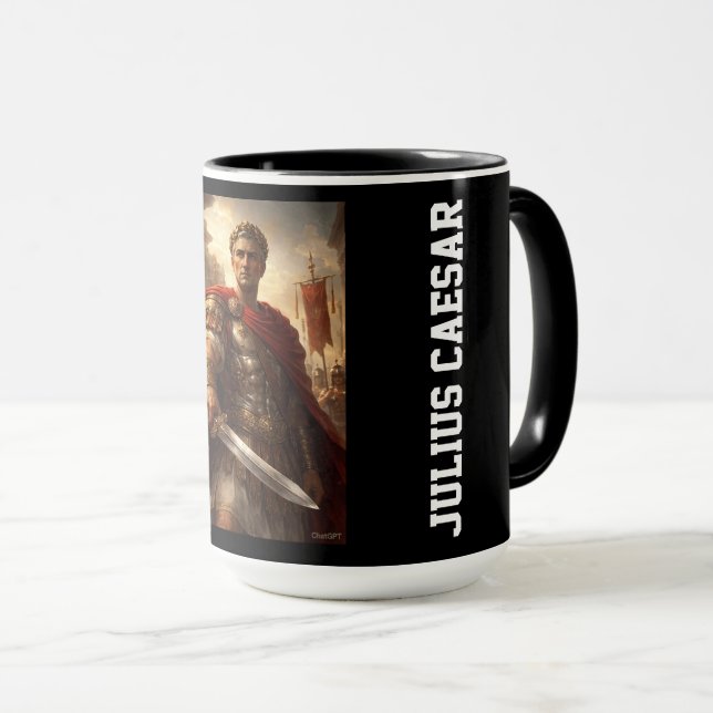 Julius Caesar black Mug (Front Right)