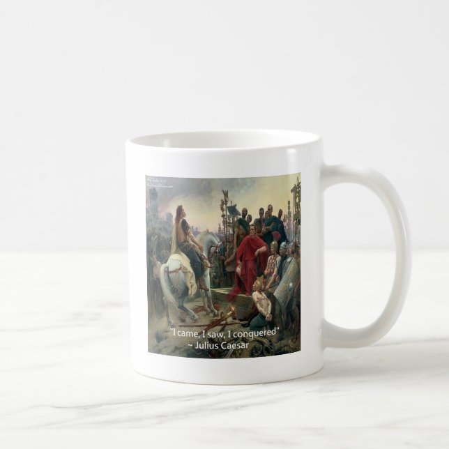 Julius Caesar I Came I Saw I Conquered Coffee Mug (Right)