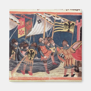 Julius Caesar landing in England Magnet