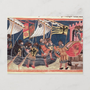 Julius Caesar landing in England Postcard