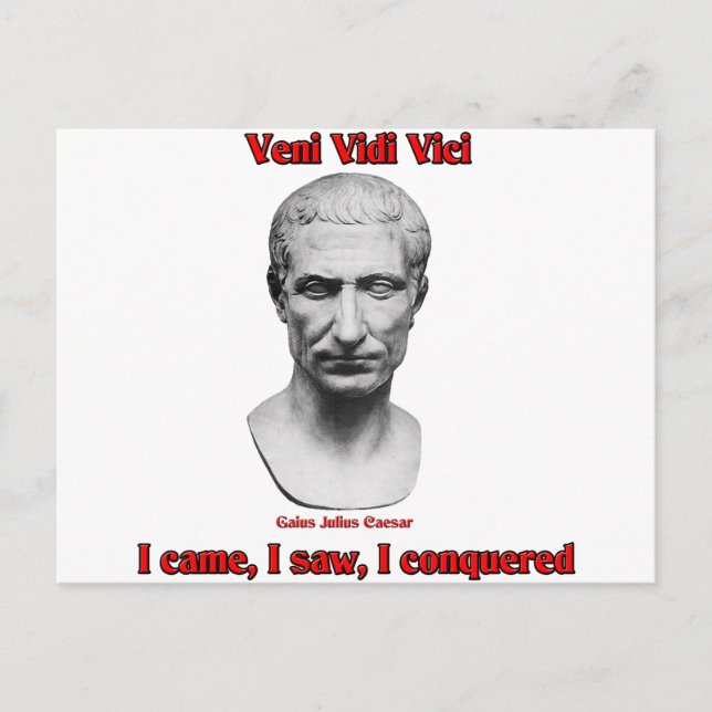 Julius Caesar Postcard (Front)