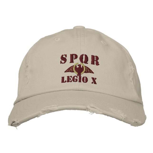 Julius Caesar's Famed 10th Legion - Rome Hat (Front)