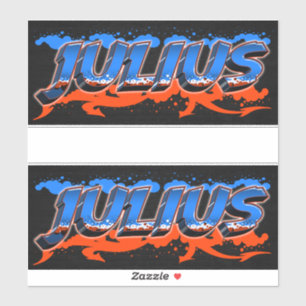Julius First Name Graffiti Sticker