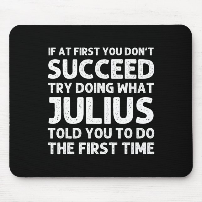 Julius Gift Name D Birthday Funny Chris  Mouse Mat (Front)