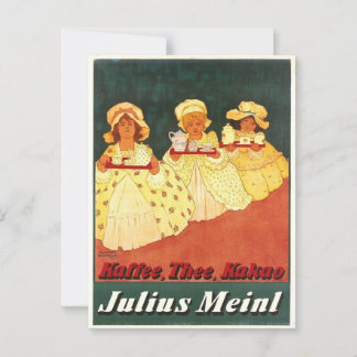 Julius Meinl, Old World Coffee, Vintage Inspired Postcard