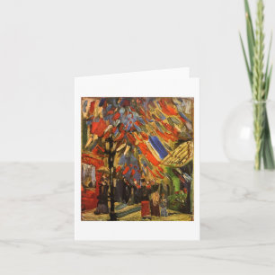July 14th Celebration in Paris Van Gogh Fine Art Card