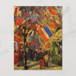 July 14th Celebration in Paris Van Gogh Fine Art Postcard<br><div class="desc">Fourteenth of July Celebration in Paris, Vincent van Gogh, Paris Summer 1886. Oil on canvas, 44 x 39 cm. Winterthur, Villa Flora. F 222, JH 1108 Vincent Willem van Gogh (30 March 1853 – 29 July 1890) was a Dutch Post-Impressionist artist. Some of his paintings are now among the world's...</div>