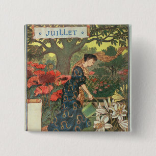 July 15 Cm Square Badge