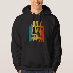 July 17 Limited Edition July 17th Day Month 7 Retr Hoodie