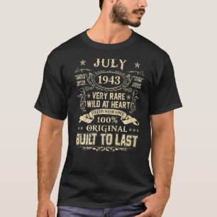 July 1943 79 Years Old 79th Birthday T-Shirt